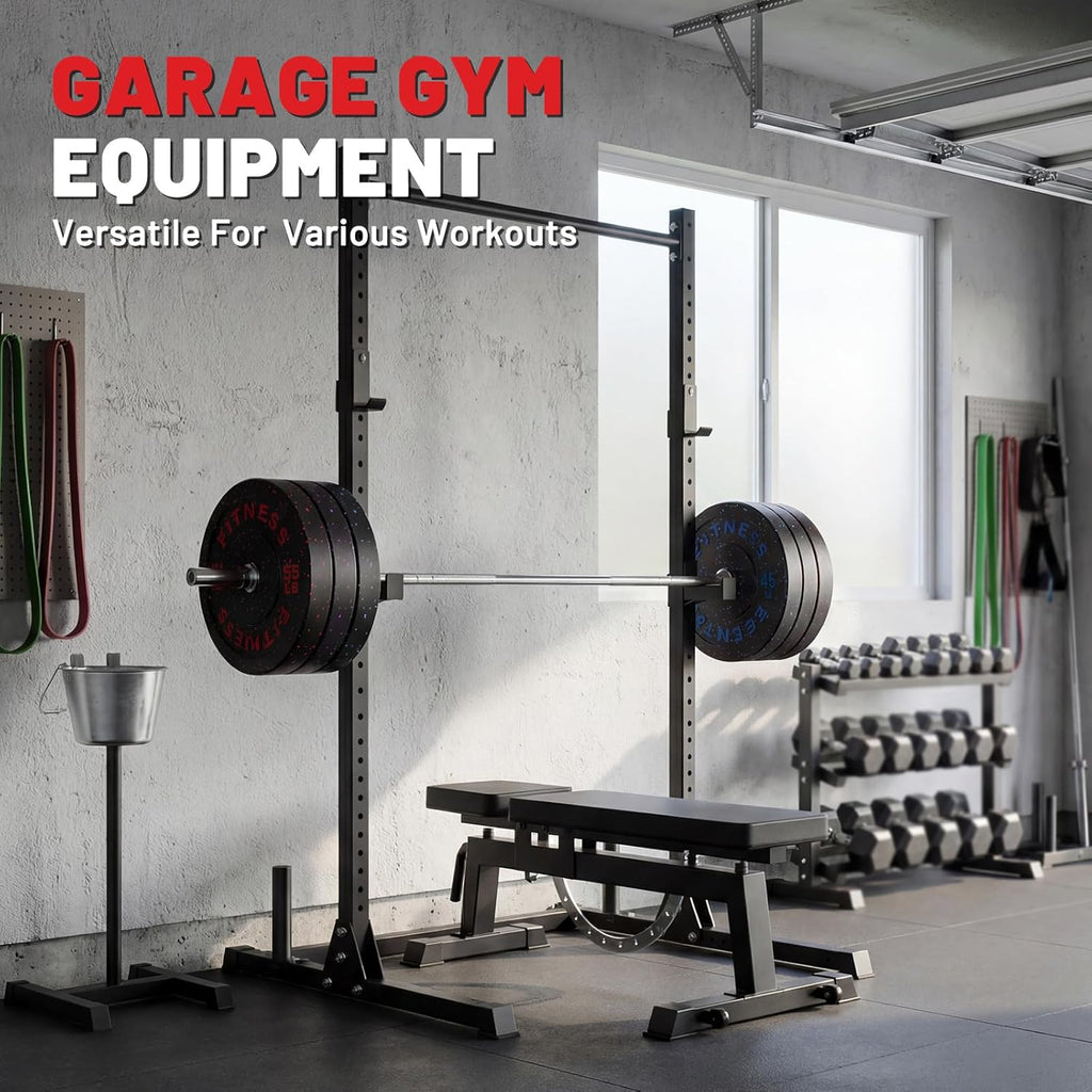 Weight Plates, 2-Inch Weights Plates Set, Floor Protective Rubber Weight Plates, 10-600Lbs Bumper Plates for Barbell Strength Training & Weightlifting (Single/Pair/Full Set)